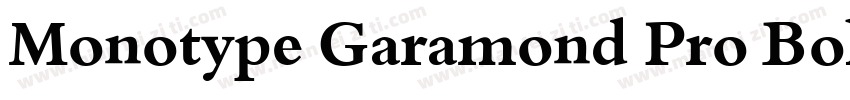 Monotype Garamond Pro Bold字体转换